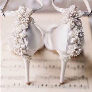 Ivory Pearl & Beads Stiletto Wedding Shoes
